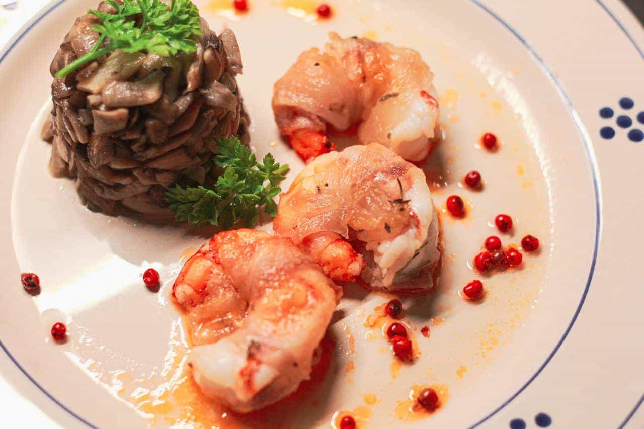 gamberi al forno con guscio